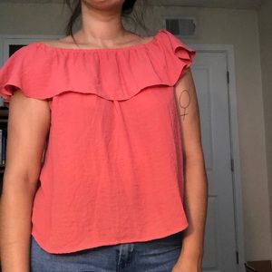 Off the shoulder top from Anthropologie